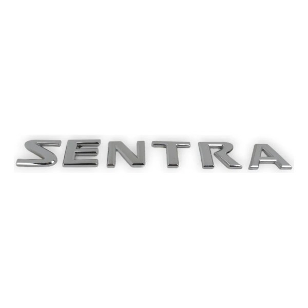 Emblema Tampa Traseira Porta Malas Nissan Sentra 2007/2013 Prateado
