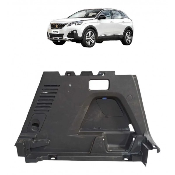 Acabamento Porta Malas Lado Direito Peugeot 3008 2017/2022 Preto