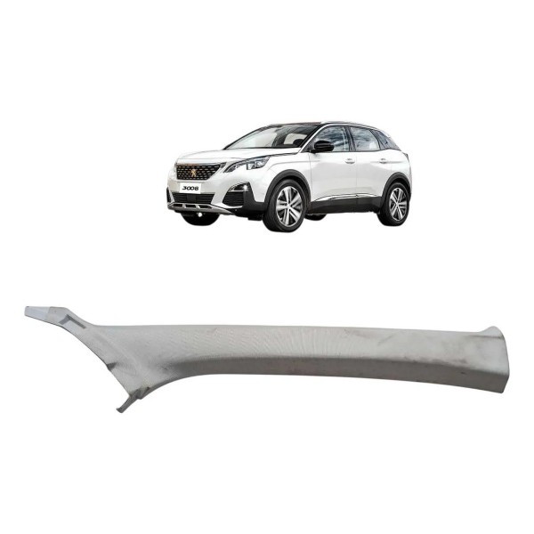 Acabamento Coluna Parabrisa Direito Peugeot 3008 2019 A 2022 Cinza