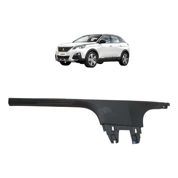Moldura Soleira Porta Lado Esquerdo Peugeot 3008 2019 A 2022 Preto