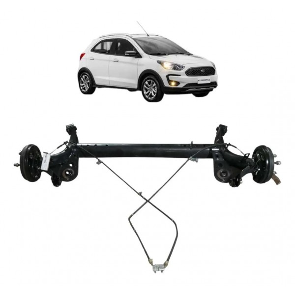 Eixo Traseiro Ford New Ka 2015 2016 2017 2018 2019 A  2021  Branco