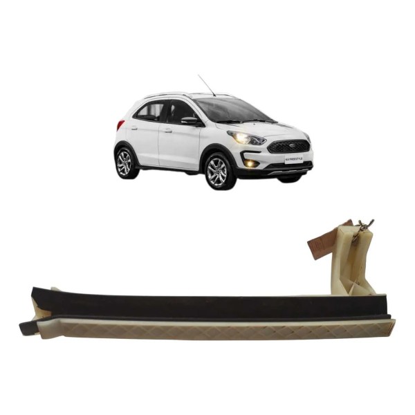 Guia Vidro Porta Traseiro Direito Ford Ka 2015 A 2021 Cinza