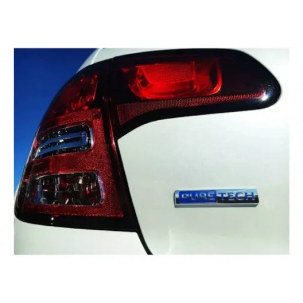 Emblema Adesivo Tampa Porta Malas Citroën C3 9820762680 Azul E Cromado