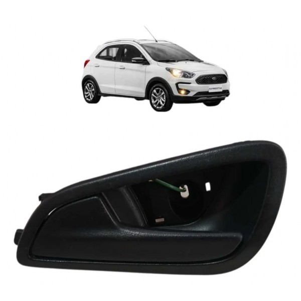 Macaneta Interna Dianteira Esquerda Ford Ka 1.0 2021 Preto Dianteira