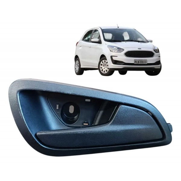 Macaneta Interna Dianteira Direita Ford Ka 2017 2018 2021 Preto Dianteira