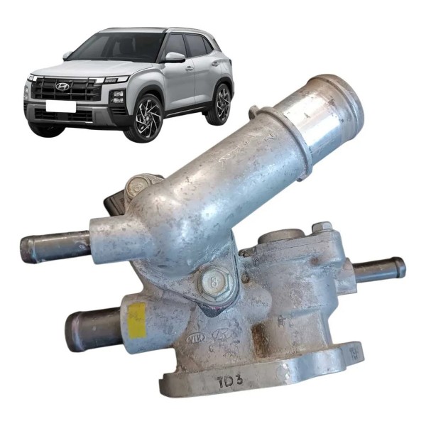 Carcaca Valvula Termostatica Hyundai Creta 1.0 Turbo 2025 Azul