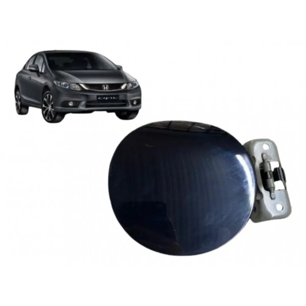 Portinhola Tanque Combustível Honda New Civic 2007 2011 Preto 2007