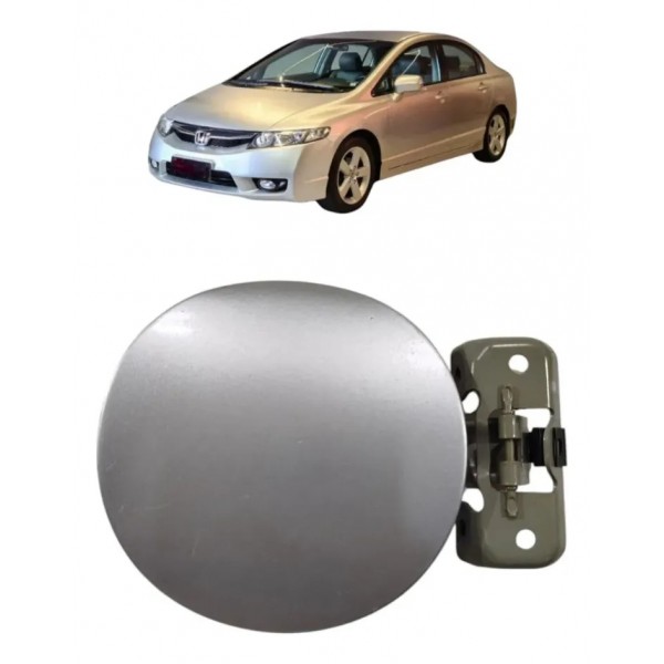 Portinhola Tampa Tanque Combustivel Honda Civic 2007 2011 Prateado 2010