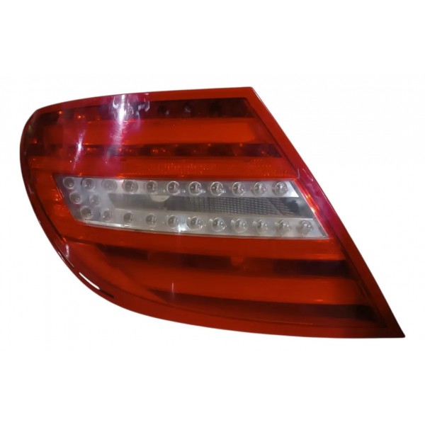 Lanterna Traseira Esquerda Mercedes C180 C200 2012 Detalhe Esquerdo/motorista Vermelho