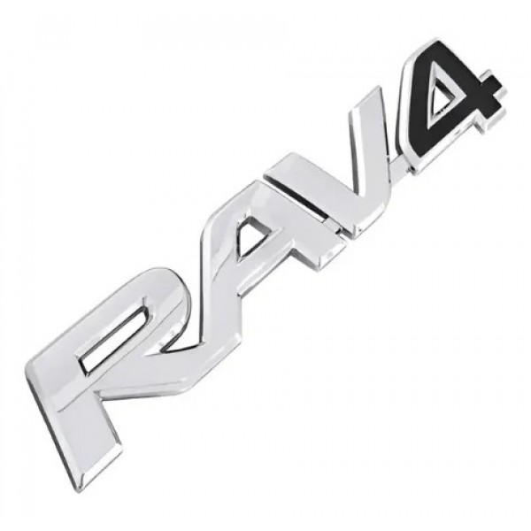 Emblema Rav4 - Tampa Tras 13/15 Original Toyota 7543142100 Cromado E Preto