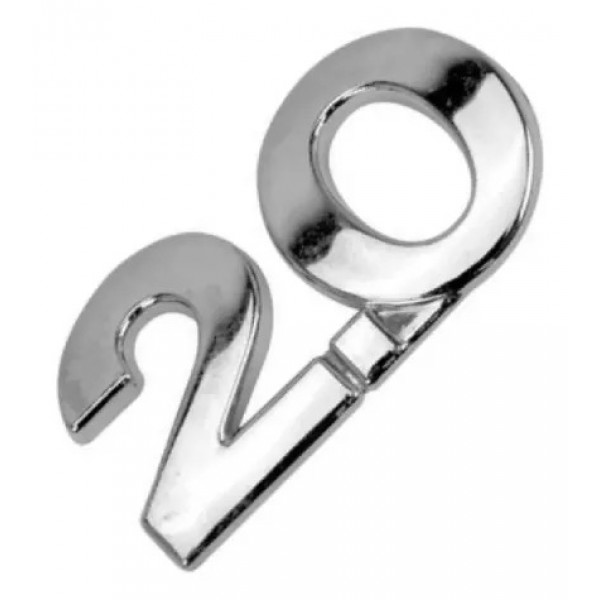 Emblema 2.0 Cromado Golf Parati Saveiro Polo Santana G3 E G4 Cromado