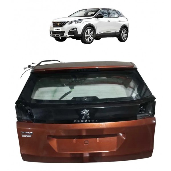 Tampa Traseira Peugeot 3008 Griffe At 2019 2020 2021 2022 Vermelho