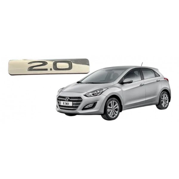 Emblema 2.0 Hyundai I30 Cromado Para Tampa Porta Mala Cromado