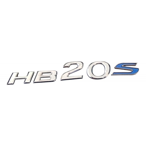 Emblema Letreiro Porta Malas Hb20-s 2014 Em Diante Cromado Cromado