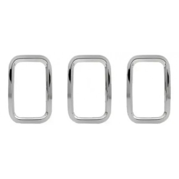 Moldura Grade Frontal Uno Way Xinghu 2011 A 2014 Cinza Cromado