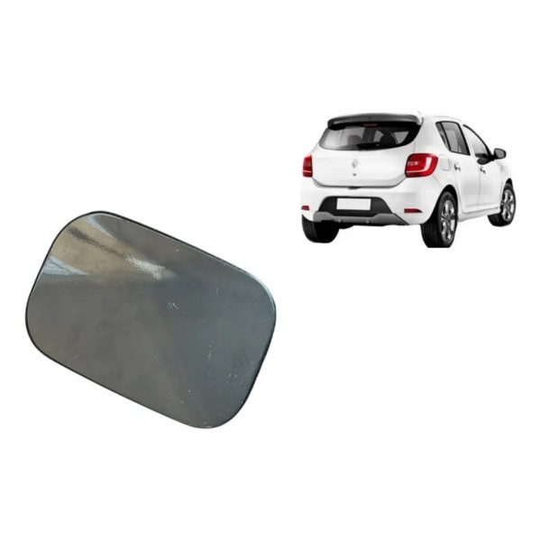 Portinhola Tampa Combustível Renault Sandero 2007 2013 Preto 2013