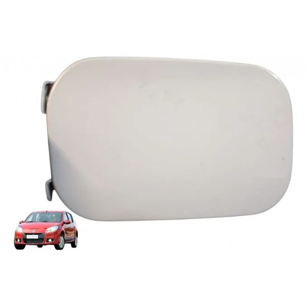 Portinhola Tampa Combustível Renault Sandero 2007 2013 Branco 2013