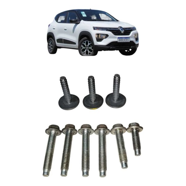Kit Parafuso Coletor Admissao Renault Kwid 1.0 3cc 2022 2023