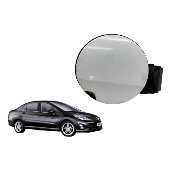 Portinhola Tanque Combustível Peugeot 408 (9670433580) Orig Branco 2012