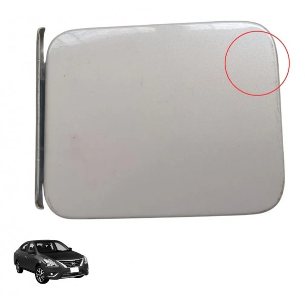 Tampa Portinhola Tanque Nissan Versa 2015/2016/2017/2018/19 Branco 2016