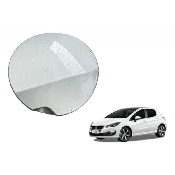 Tampa Portilha Tanque Peugeot 308 2013 Original Prateado 2014