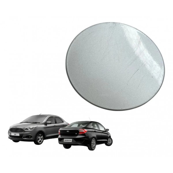 Portinhola Do Tanque De Combustível Ka Sedan 2014 A 2020 Prateado 2014