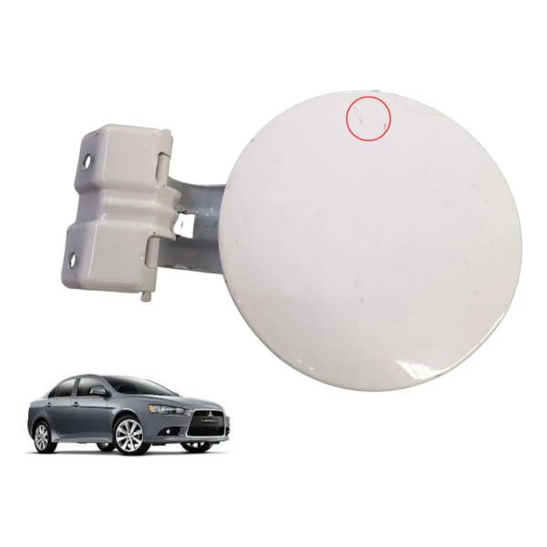 Tampa Portinhola Combustível Mitsubishi Lancer 2011 A 2012 Branco 2012