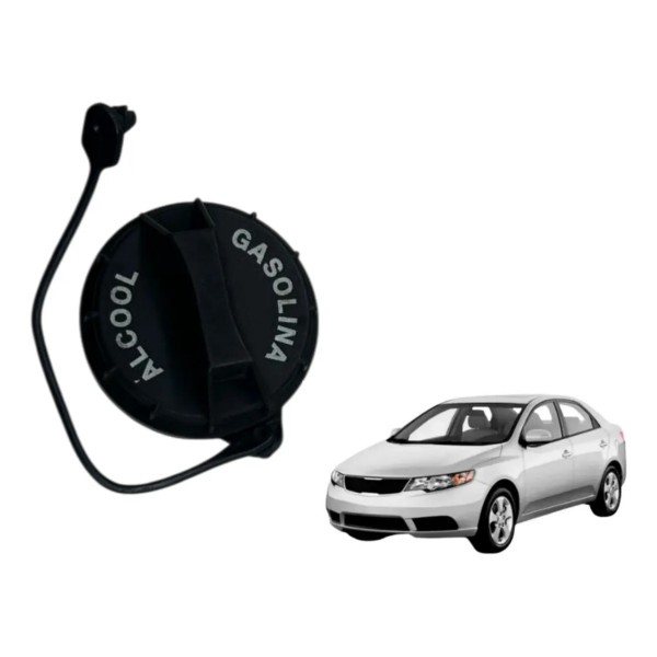 Tampa Gargalo Tanque Combustível Kia Cerato 2009/12 Preto 2009