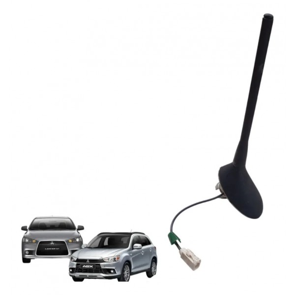 Antena Teto Lancer 2011 A 2018 Asx 2014 A 2019 Preto Preto