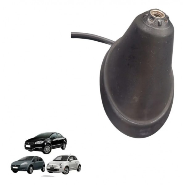 Fiat 500 Punto Base Da Antena Genuíno 52076073 Preto