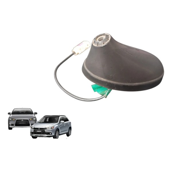 Base Antena Teto Lancer 2011 A 2018 Asx 2014 A 2019 Preto