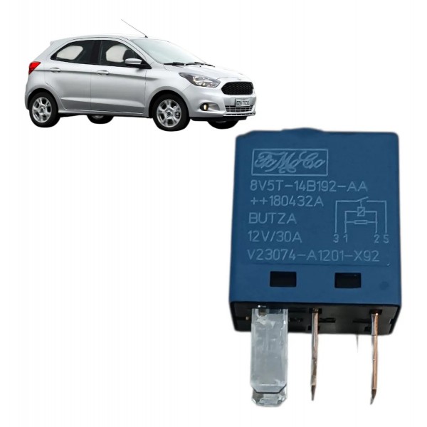 Relé Auxiliar Ford 4 Pinos 8v5t14b192aa Original Azul