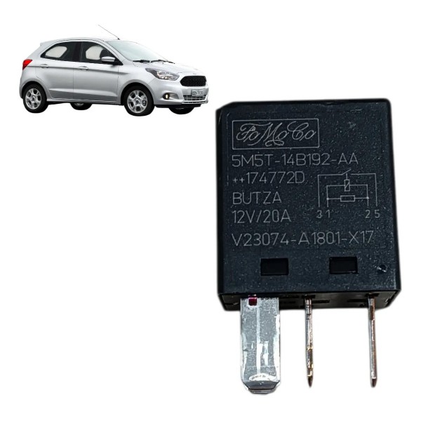 Relé Auxiliar 4 Pinos Ford 12v 20a Original 5m5t14b192aa 12