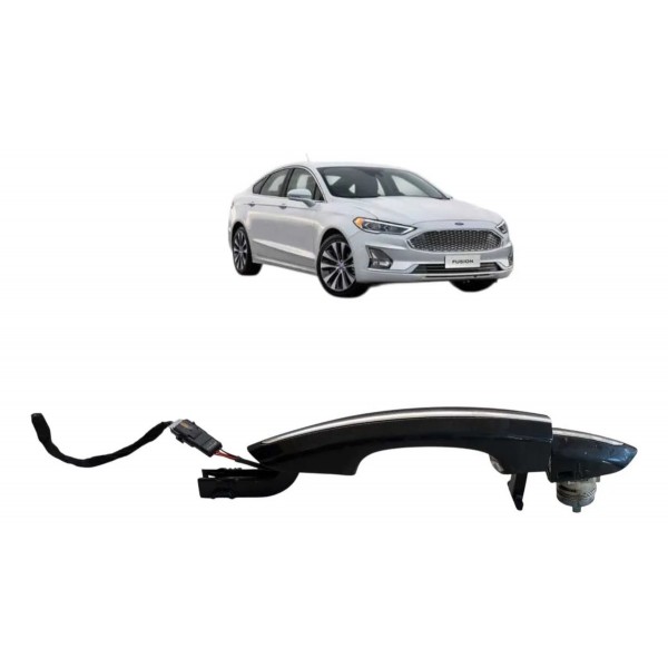 Macaneta Dianteira Esquerda Ford Fusion 2016 2017 2018 2019 Preta Dianteira