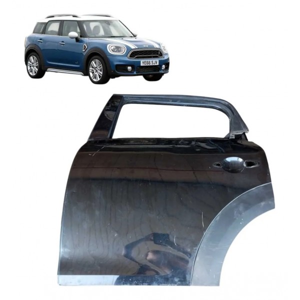 Porta Traseira Esquerda Mini Cooper Countryman 2011 2012 A14 Traseira Esquerda Preto