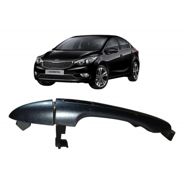 Macaneta Externa Tras Direita Kia Cerato 2014 2015 A 2017 Cinza Traseira