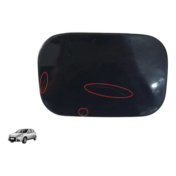 Tampa Portinhola Tanque Renault Sandero 2012 2014 Original Preto 2014