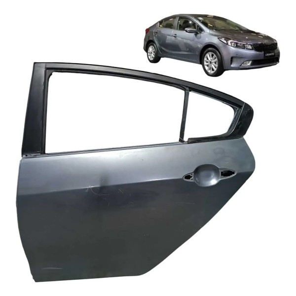 Porta Traseira Esquerda Kia Cerato 2014 2015 2016 2017  Traseira Esquerdo Cinza