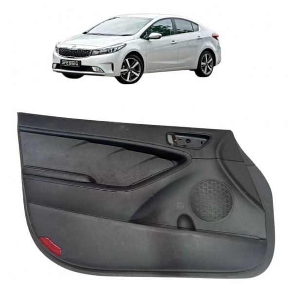 Forro Porta Dianteira Esquerda Kia Cerato 2017 2018 Original Preto