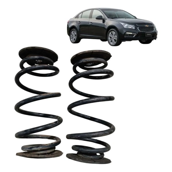 Par Mola Suspensão Traseira Gm Cruze Sedan 1.8 16v 2015 2016