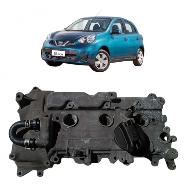 Tampa Comando Valvulas Cabeçote Nissan March 1.0 3cc 2015 Preto