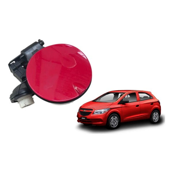Portinhola Combustível Chevrolet Gm Onix Prisma 2015 2019 Vermelho 2019