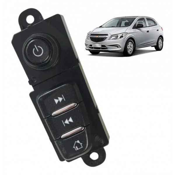 Botao Comando Radio My Link Gm Onix 2013 A 2019 Preto