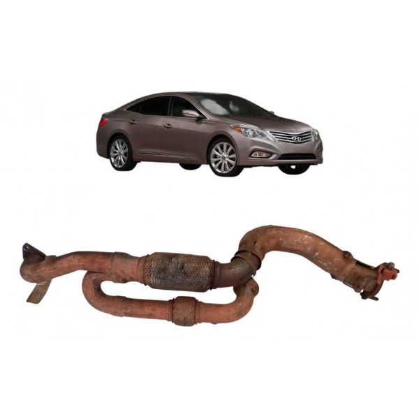 Escapamento Curvado Hyundai Azera 3.0 V6 2012 2013 A 2016