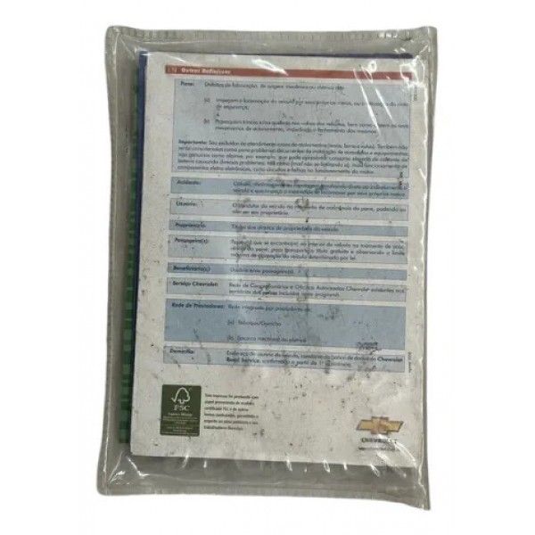 Manual Proprietário Chevrolet Celta 2005 2006 Com Capinha
