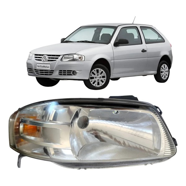 Farol Direito Vw Gol G4 2007 2008 A 2012 Direito/passageiro Direito/passageiro