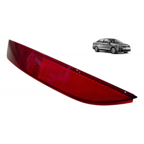 Refletor Olho D Gato Parachoque Tras Esq Jetta 11/14 Detalhe