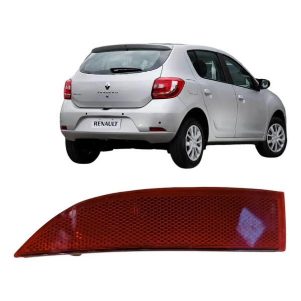 Refletor Traseiro Esquerdo Logan Sandero 2015 A 2020 Detalhe