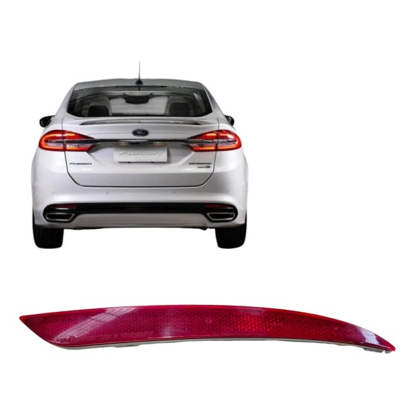 Refletor Para-choque Traseiro Direito Fusion 2015 2017 2018 Vermelho