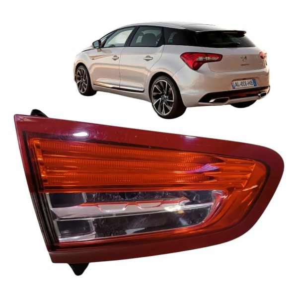 Lanterna Esquerda Tampa Traseira Citroen Ds5 2014 2015 2016 Esquerdo/motorista Vermelho